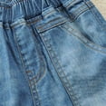 thumbnail image 6 of Boys Jeans Size 6 Boys Jeans Baggy Classic Straight Leg Drawstring Elastic Waist Loose Denim Pants with Pockets 2-12 Years, 6 of 9