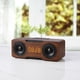 thumbnail image 4 of VOLTSTECH - Amplificador Dual Portátil Retro de 24 W con Bluetooth 5.0, Altavoz Inalámbrico de Madera para Ordenador, Reloj Despertador para el Hogar, Viajes Al Aire Libre, Radio FM, 4 of 8