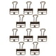 thumbnail image 1 of 80 Clips De Papel Huecos De Metal, Clips Pequeños De Fuerza De Sujeción Fuerte Para La Escuela De Oficina En Casa Con Diseño De Esqueleto Hueco, 1 of 7