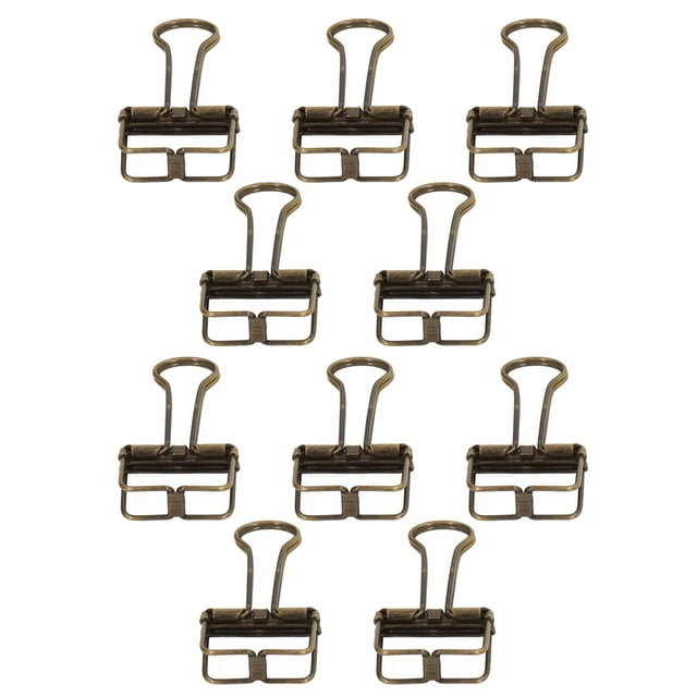 Petites Pinces à Reliure, Pinces à Papier En Métal Durables Creuses De 19 Mm Pour La Maison