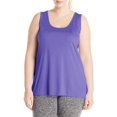 thumbnail image 2 of Just My Size Débardeur Femme Cool DRI Col Rond, 1X, Violet Pétale, 2 of 2