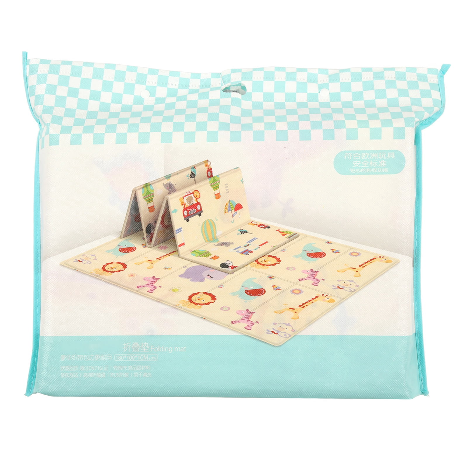 Rupoun Foldable Baby Play Mat Waterproof Odorless Extra Large Activity Carpet for Toddler Infant Crawling (78.7 x 70.8 inches / 200 x 180 cm)