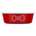 thumbnail image 3 of Le Creuset Enamel On Steel Medium Dog Bowl, 4 Cups, Red, 3 of 5