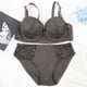 thumbnail image 4 of HongQid Womens Seamless Bra Underwire Matching Bra And Panty Set Comfort Push Up Bras Buttery Soft Wired Bralette Full Coverage Sport Everyday Bra, 4 of 5