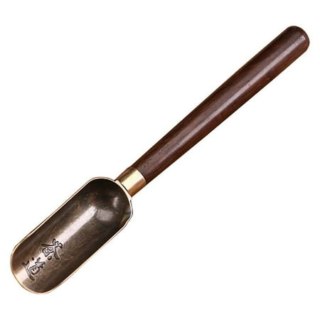 

HESITONE Chinese Tea Spoon Copper Tea Scoop Spoon Tea Leaves Chooser Holder High Quality