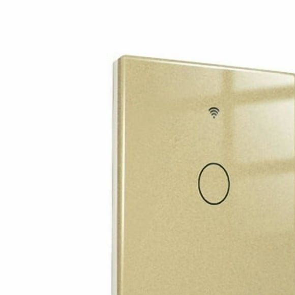 Tuya Commutateurs Lumineux Intelligents Compatibles Bluetooth Application Télécommande Panneau de Commutateurs Intelligents Module de Minuterie Vocale Maison Bureau Salon Or