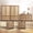 Reclaimed Caramel Oak, variant on SICOTAS 4-in-1 Bedroom Furniture Set with Dresser, Nightstands & Armoire, 56.88" W Dresser, 1-Drawer Nightstand with USB Port, Large Armoire Wardrobe Closet, Boho Bohemian Rattan Decor