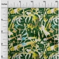 thumbnail image 2 of oneOone Polyester Spandex Dark Green Fabric Abstract Dress Material Fabric Print Fabric By The Yard 56 Inch Wide, 2 of 6