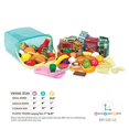 thumbnail image 2 of Play Circle by Battat - Pantry in a Bucket - Pretend Play Food Set and Storage Container with Lid - Realistic & Durable Toy Kitchen Accessories for Kids Ages 3 and Up (79 Pieces) Multicolor (PC2210, 2 of 4