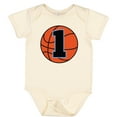 thumbnail image 3 of Inktastic Basketball 1st Birthday 1 Year Old Boys Baby Bodysuit, 3 of 5