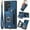 Blue, variant on Dteck for Samsung Galaxy S25 Ultra Case Wallet with Card Holder, RFID Blocking PU Leather Protective Case with Ring Holder Stand Wrist Strap for Samsung Galaxy S25 Ultra 6.9 Inch 2025,Black