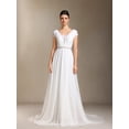 thumbnail image 1 of Vestido de novia Scala, encaje, chifón, sin espalda, maxi, 1 of 6