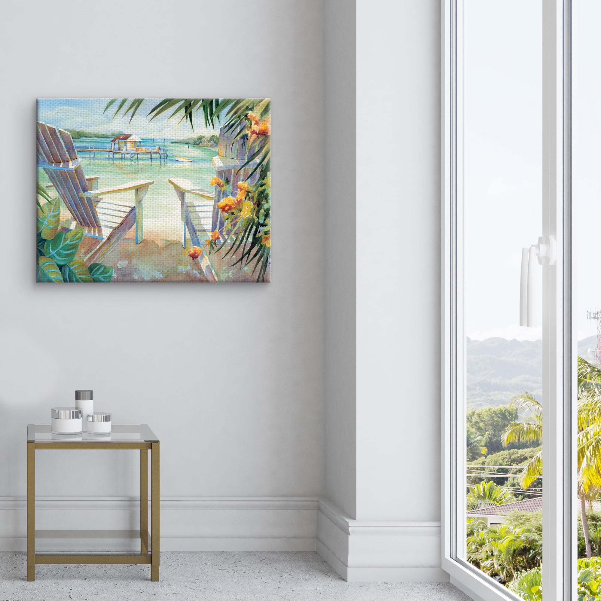 Masterpiece Art Gallery Lazy Beach Daze I by Kathleen Denis Canvas Art Print 22" x 28"