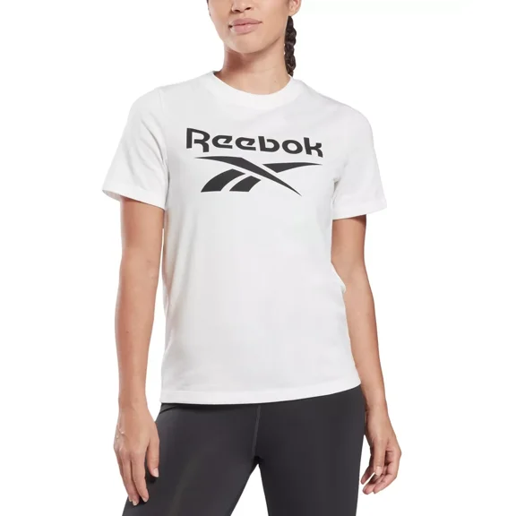 Reebok Plus Size Logo T-Shirt, White, 3X