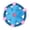 Blue, variant on mdesiwst Plush Dog Flying Disc Stuffed Disc Dog Chew Toy Rope Circle Interactive Tug-of-War Toy for Small Medium Dogs Training Toss And Fetch