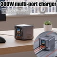 thumbnail image 2 of 300W GaN USB C Charger Block - Real-time Smart Display Fast Charging Station, 6-Port Multiple USB-C & USB-A Power Hub for Laptops, Phones, Tablets & High-Demand Electronics, 2 of 8