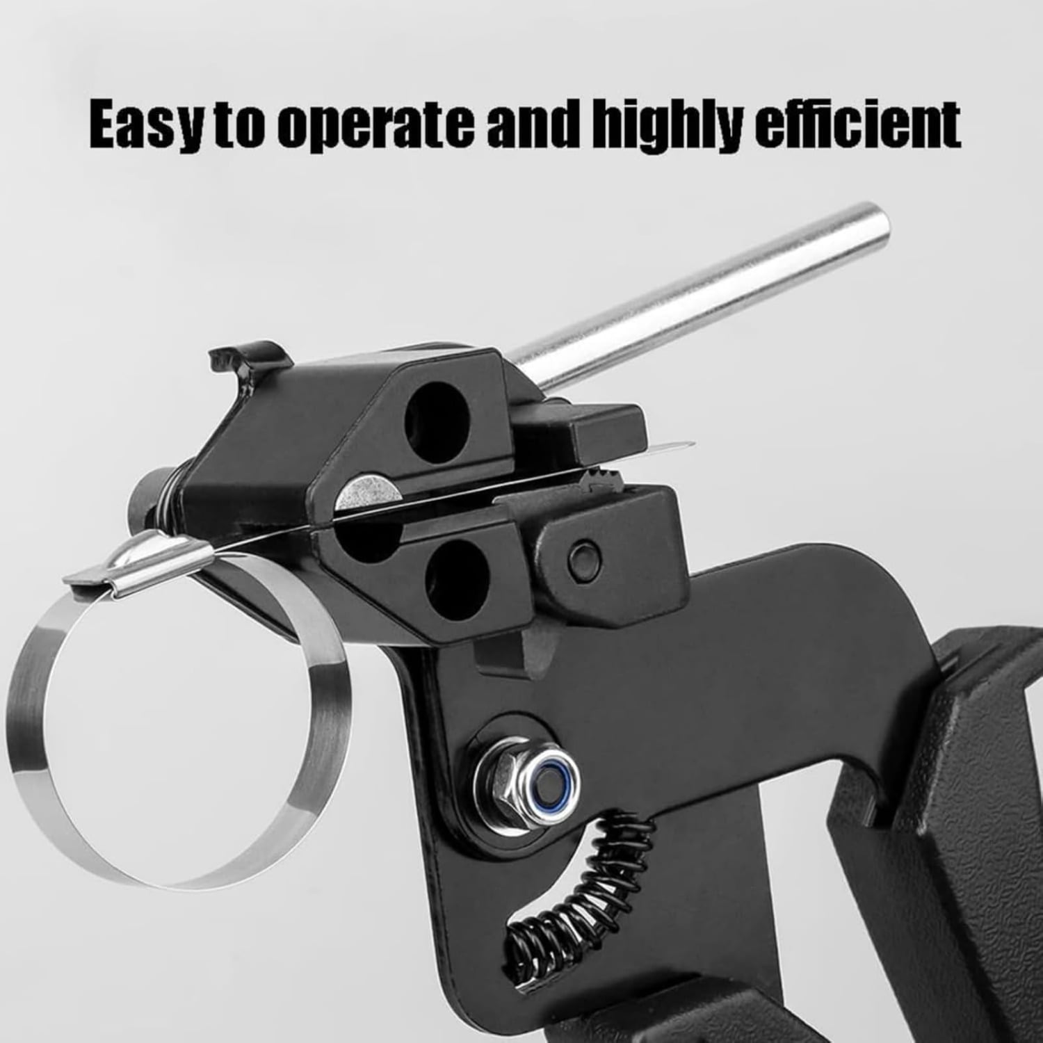 Metal Zip Tie Gun with 100 PCS 7.8inch(200mm) Stainless Steel Zip Ties,Heavy Duty Cable Tie Tool, For Fence Repair, Cable Management, Automotive And Farm Use