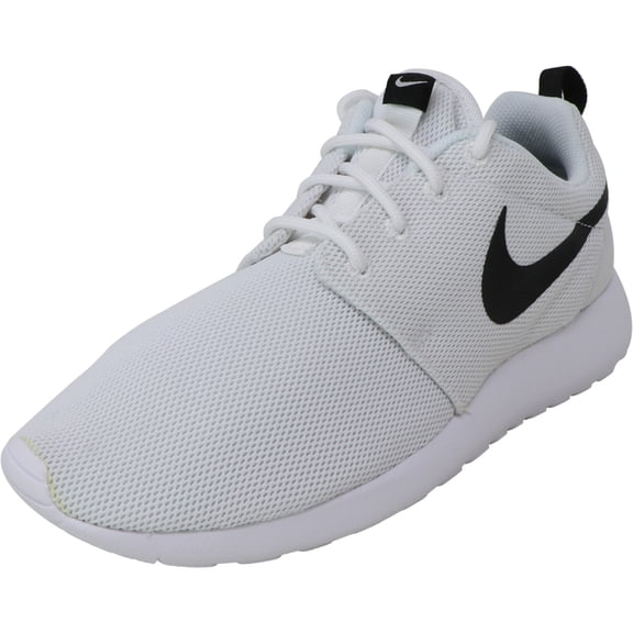 Nike Women's Roshe One White / Black Ankle-High Cotton Sneaker - 9M
