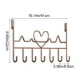 thumbnail image 6 of Behind The Door Hooks, Bedroom Kitchen Door Organizer Hanging Racks Coat Hooks, Heavy-Duty 7 Hooks Organizer Rack, Multiple Uses Over Door Coat Rack for Clothes, Towels, 6 of 6