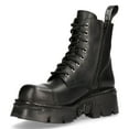 thumbnail image 5 of NEW ROCK M-NEWMILI083-S19 COMBAT BOOTS Black Leather Military Biker Shoes 38, 5 of 6