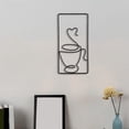 thumbnail image 3 of Decoración de arte de pared de Metal minimalista Perfecl Escultura de pared, 3 of 8