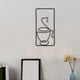 thumbnail image 3 of Arte de la pared moderno Decoraciones Línea para colgar en la pared Dibujo Artesanías abstractas Silueta café para la decoración de estilo p BLESIY Escultura de pared, 3 of 8
