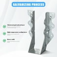 thumbnail image 6 of WRISTBIQUE Replacement Rafter Brackets Galvanizing Steel 20PCS, 6 of 8
