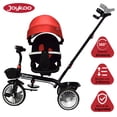 thumbnail image 3 of Carriola tipo Triciclo para Niños Asiento Giratorio 360 JOYKOO Reclinable Luz Sonido Rojo, 3 of 7