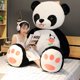 thumbnail image 4 of Muñeco de peluche de panda grande y bonito de 60 cm/80/100 cm, almohada para niños, regalos de cumpleaños y Navidad, juguetes de dibujos animados, almohada grande para la cama, 4 of 5
