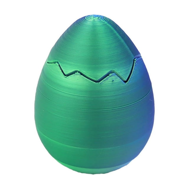 3D Printed Spiral Egg Fidgeting Easter Egg Easter Egg Relaxing Anxiety Toy Suitable For Children Easter Filling Family Travel Game Classroom For Studen