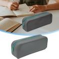 thumbnail image 2 of Pencil Case Pen Case Storage Bag Pouch Holder Box Organizer Makeup Pouch Cosmetic Bag Lightweight Pouch Pencil Box for Office Stationery Organizer, Simple Sturdy Multifunctional Pencil Bag,Gray, 2 of 9
