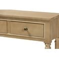 thumbnail image 5 of Baxton Studio Calvin Classic and Traditional French Farmhouse Oak Brown Finished Wood 3-Drawer Entryway Console Table, 5 of 5