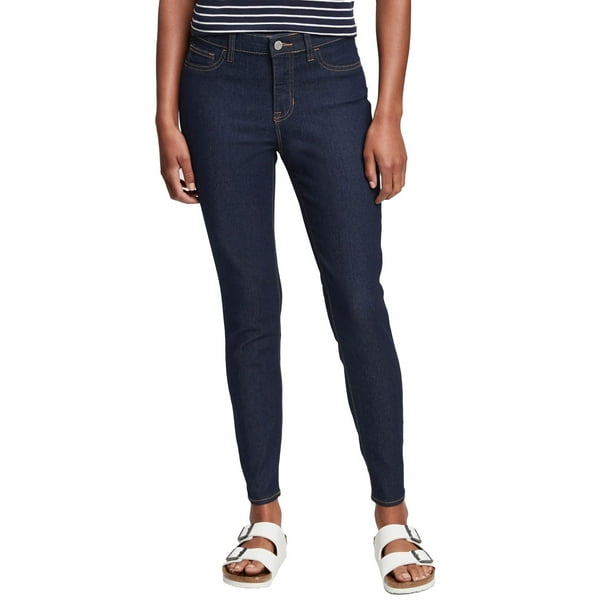 Jeans Jegging Favorite de Corte Medio para Mujer GAP, Enjuague Oscuro, Talla 30 Largo