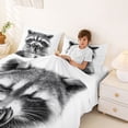 thumbnail image 3 of Erosebridal Raccoon Wildlife Bed Sheets, Cartoon Animal Lover King Sheets, 4 Pieces, 3 of 5
