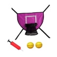 thumbnail image 3 of Aro de baloncesto para trampolín, fácil de instalar, para exteriores, ligero y con respaldo. rosa, 3 of 8