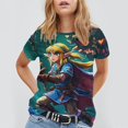 thumbnail image 4 of Game The Legend of Zelda Unisex Short Sleeve T Shirt Daily Novelty 3D Printed T-Shirts Soft Comfortable Tee Shirt Top For Men And Women, 4 of 7