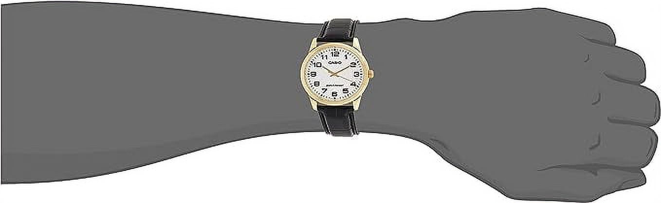 Casio Mens Analogue Quartz Watch with Leather Strap MTP-V001GL-7B