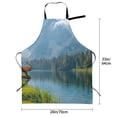 thumbnail image 2 of Kdxio Majestic Deer Mountain Lake Apron with Pockets Adjustable Kitchen Aprons for Men Women Waterproof Aprons for Cooking,Drawing,Crafting, Baking Household Cleaning, 2 of 5