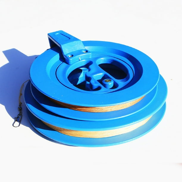 Homeholiday15/18cm Kite Line Reel Winder 100/200m String Wheel Flying Handle Tool Twisted String Line Round Grip Homeholiday Blue2 15 Cm