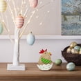 thumbnail image 6 of Easter Wooden Sign Party Decorations for Home, Farmhouse Easter Table Decor Bunny with Pompom Ball for Tiered Tray Tabletop Shelf Mantel Party Outdoor Indoor, 6 of 8