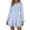 Sky Blue, variant on ZHOGXU Fashion Womens Bodycon Mini Dresses Solid Color O Neck Long Ruffled Sleeve Fitted Lace Cutout Detail Weekend Outdoor Wear