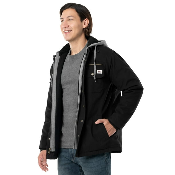 Wells Lamont Quilted Flex Canvas Thermal Sherpa Lined Shirt Jacket