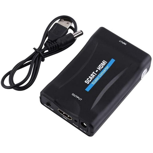 Scart to HDMI Cable, Scart to HDMI Converter with Scart and HDMI Cables,  1080P Audio Video