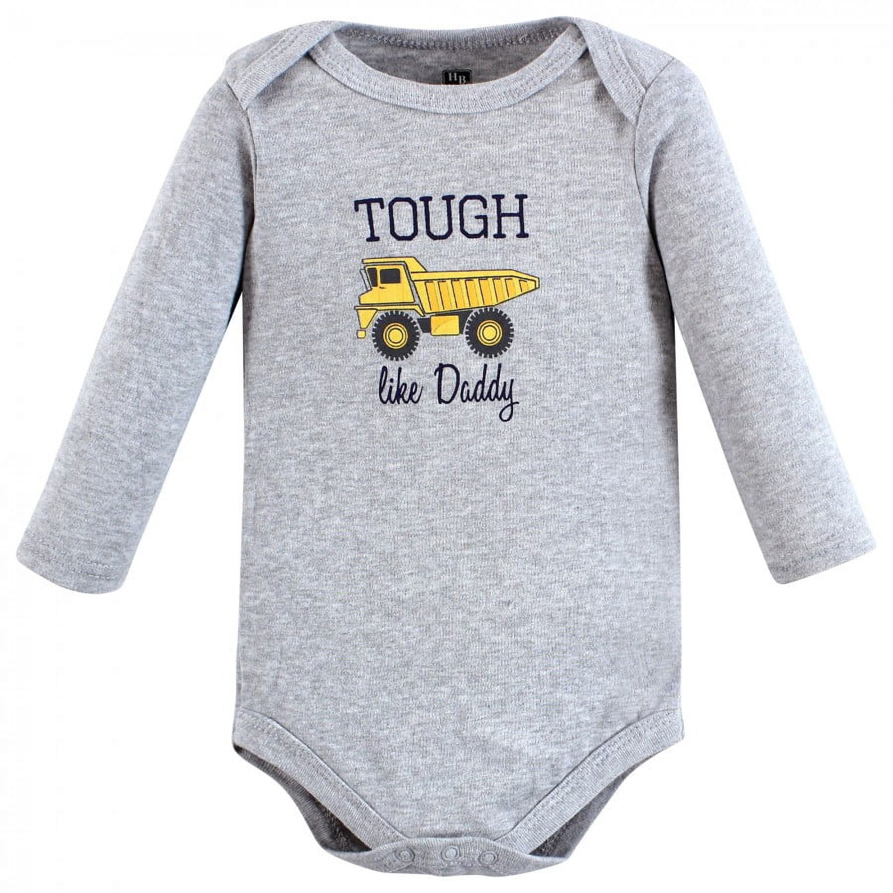 Hudson Baby Cotton Long-Sleeve Bodysuits, 5-Pack, Newborn- 24 Months