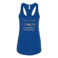 thumbnail image 2 of I Don't Need Google My Daughter Knows Everything Ladies Tank Top, Royal, Small, 2 of 3