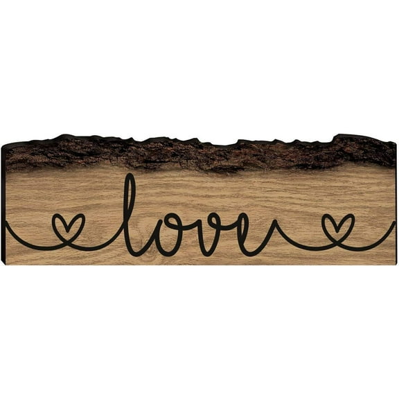 Home Decor Bark Wall Plaques - Uplifting