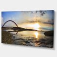 thumbnail image 2 of Bridge Sunset Panorama - Seashore Wall Art on Canvas, 2 of 3