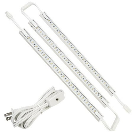LED Concepts Under Cabinet and Closet Linkable LED Light Bars, Ultra Slim, Cool-Touch Design, Great for Kitchen Counter Lighting (12