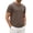 Light Brown_#02, variant on Men's T Shirts Short Sleeve Casual V Neck T-Shirt Soft Notch Neck Tee Classic Solid Color Shirts,Light Brown S