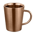 thumbnail image 2 of Taza de Café Perfecl Aislada Pared Doble Color Oro y Rosa, 2 of 8
